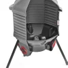 CoopWorx Poultry Feeder, 80 lb, Gray, 8 Ports