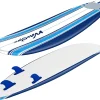 8ft Soft Top Foam Surfboard, EPS Core, 3 Stringers, Wax-Free Longboard, 200lb Capacity