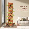 90.5-Inch Modern Multi-Level Cat Tree Tower With 5 Condos, Sisal Scratching Posts And Elevated Perches