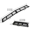 90in Black Steel Dual Runner Folding ATV Ramps
