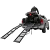 90in Black Steel Dual Runner Folding ATV Ramps