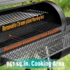 941 Sq. In. Charcoal Grill With Offset Smoker - Black