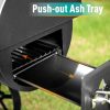 941 Sq. In. Charcoal Grill With Offset Smoker - Black