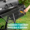 941 Sq. In. Charcoal Grill With Offset Smoker - Black