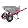 Ace Steel Contractor Wheelbarrow - 6 Cubic Foot