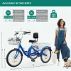 Adult 3-Wheel Pedal Tricycle, 24 And 26 Inch, 7-Speed