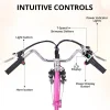 Adult Electric Tricycle - 7-Speed Folding E-Trike, 24in Wheels, 36V 10Ah Removable Battery, 250W Motor, 330-Lb Load Capa