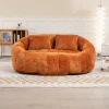 Adult-Sized Multi-Hue Bean Bag Lounge Chair, 43in L x 35in W x 31in H