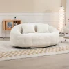 Adult-Sized Multi-Hue Bean Bag Lounge Chair, 43in L x 35in W x 31in H
