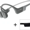 AfterShokz Aeropex Open-Ear Wireless Bone Conduction Headphones With Sport Belt, Cosmic Black - 2.3
