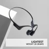 AfterShokz Aeropex Open-Ear Wireless Bone Conduction Headphones With Sport Belt, Cosmic Black - 2.3
