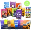 AGCAN 40 Pcs Halloween Treat Bags, Paper Goodie Bag with 48 Stickers, 10 Design, Party Favor Bags for Gifts, Halloween,