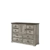 Aimon Rustic Gray 5-Piece Panel Bedroom Set - King Or Queen