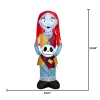 Airblown Halloween Light Sally in Orange Dress with Skull Disney Yard Inflatable 5 ft
