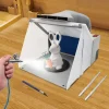 Airbrush Spray Booth Kit With LED Light, Filter Hose And Spray Guns For Model Painting