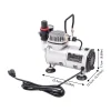 Airbrush Spray Booth Kit With LED Light, Filter Hose And Spray Guns For Model Painting