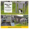 aivituvin Large Outdoor Cat Enclosure With 7 Platforms, 2 Bridges And 2 Small Houses