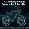 AKEZ Retro Electric Bike 1000W, 28 mph, 94 Miles, 20 inch x 4.0 inch Fat Tires