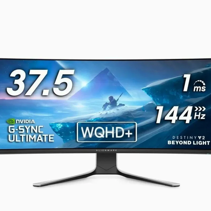 Alienware 38 Inch Ultrawide Curved Gaming Monitor, 144Hz, 3840 x 1600, IPS, White - AW3821DW
