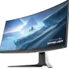 Alienware 38 Inch Ultrawide Curved Gaming Monitor, 144Hz, 3840 x 1600, IPS, White - AW3821DW