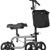 All Terrain Knee Scooter Walker With 4 8-Inch Wheels And Storage Bags