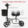 All Terrain Knee Scooter Walker With 4 8-Inch Wheels And Storage Bags