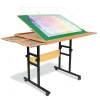 ALL4JIG Adjustable 3-Angle Puzzle Table With 4 Drawers - 34 x 25 x 0.01 Inches