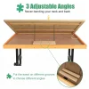 ALL4JIG Adjustable 3-Angle Puzzle Table With 4 Drawers - 34 x 25 x 0.01 Inches