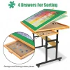 ALL4JIG Adjustable 3-Angle Puzzle Table With 4 Drawers - 34 x 25 x 0.01 Inches