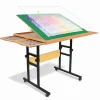 ALL4JIG Adjustable Tilting Puzzle Table With 4 Drawers And Cover - 3 Angles