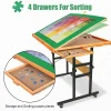 ALL4JIG Adjustable Tilting Puzzle Table With 4 Drawers And Cover - 3 Angles