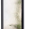 Alpine Corporation Wall-Mounted Mirror Waterfall Fountain With Stones And LED Lights, 24in L x 10in W x 72in H, Silver