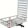 Aluminum Hitch Mount Cargo Carrier With 47-Inch Long Ramp, 1-Pack