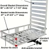 Aluminum Hitch Mount Cargo Carrier With 47-Inch Long Ramp, 1-Pack
