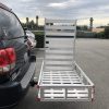 Aluminum Hitch Mount Cargo Carrier With 47-Inch Long Ramp, 1-Pack