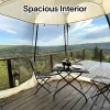 Alvantor Screen House Camping Instant Canopy 12 ft x 12 ft - Beige