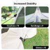Alvantor Screen House Camping Instant Canopy 12 ft x 12 ft - Beige