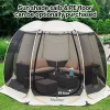 Alvantor Screen House Camping Instant Canopy 12 ft x 12 ft - Beige