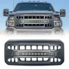 AMERICAN MODIFIED Armor Grille With Off Road Lights For 11-16 Ford F250/F350/F450/F550 Super Duty