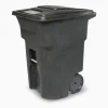 96 Gal. Trash Can With Quiet Wheels And Lid - ANA96-00BKS