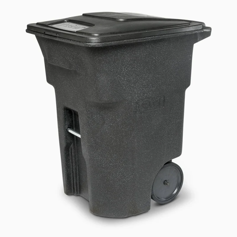 96 Gal. Trash Can With Quiet Wheels And Lid - ANA96-00BKS