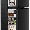 Antarctic Star Double Door Mini Refrigerator With Freezer, 3.2 Cu.Ft