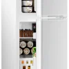 Antarctic Star Double Door Mini Refrigerator With Freezer, 3.2 Cu.Ft