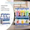 AnyDoor Commercial Slushy Machine, 30L, 1000W, Stainless Steel, Blue - 300-X