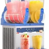 AnyDoor Commercial Slushy Machine, 30L, 1000W, Stainless Steel, Blue - 300-X