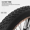Aostirmotor Electric Mountain Bike, 1500W, 26 Inch Fat Tires, 48V 15Ah Battery, Aluminum Frame