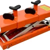 APlusLift Air-Operated Motorcycle & ATV Lift Table, 1500LB, 48in Wide With Side Extensions - MT1500X