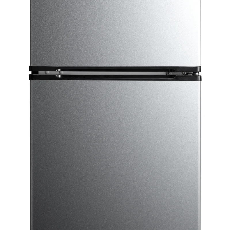 Arctic King Two-Door Mini Fridge With Freezer, 3.2 Cu. Ft., Stainless Steel