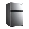 Arctic King Two-Door Mini Fridge With Freezer, 3.2 Cu. Ft., Stainless Steel