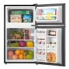Arctic King Two-Door Mini Fridge With Freezer, 3.2 Cu. Ft., Stainless Steel